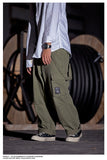 Men's Japanese Retro Casual Loose Wide Leg Cargo Overalls