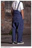 Men's Japanese Retro Casual Loose Wide Leg Cargo Overalls