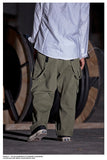 Men's Japanese Retro Casual Loose Wide Leg Cargo Overalls