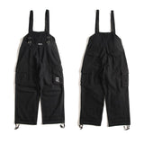 Men's Japanese Retro Casual Loose Wide Leg Cargo Overalls