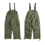 Men's Japanese Retro Casual Loose Wide Leg Cargo Overalls