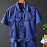 Men's Jumpsuits Short Sleeve Casual Stylish Rompers Coverall