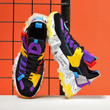 Graffiti Breathable Mesh Casual Sneakers