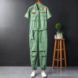 Men's Jumpsuits Short Sleeve Casual Stylish Rompers Coverall