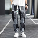 Men's Retro Casual Colorblock Pants