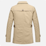 Men's Mid Length Pure Cotton Casual Jacket