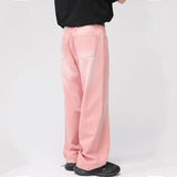 Men's Casual Straight Wide-leg Jeans