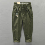 Men's Casual Simple Solid Color Loose Cargo Pants