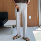 Men's Casual Loose Straight Drape Solid Color Wide Leg Pants