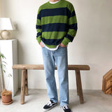 Striped Crew Neck Sweater