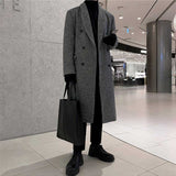 Men's Casual Gray Thick Mid Length Coat