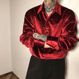 Velvet Long Sleeve Shirt