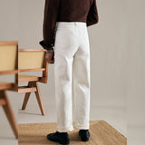 Men's Casual Retro Straight Leg Loose Denim Trousers