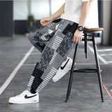 Men's Retro Casual Colorblock Pants