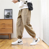 Men's Winter Loose Straight Wide Leg Corduroy Pants