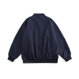 Men's Solid Pocket Stand Collar Jacket