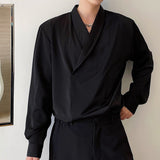 Men's Japanese Retro Drape Long-sleeved Shirt