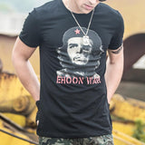 Men's Casual Che Guevara Avatar Old Print Round Neck Slim Fit Short Sleeve T-Shirt