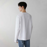 Casual Thin Loose Solid Color Long Sleeve T-Shirt