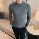 Half Turtleneck Long Sleeve T-Shirt