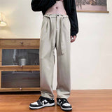 Men's Casual Drape Straight Loose Padded Pants