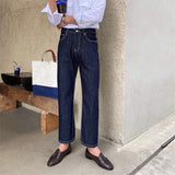 Men's Japanese Vintage Casual Straight Jeans