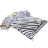 POLO Shirt Short Sleeve Loose Striped T-Shirt