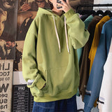 Casual Thick Solid Color Loose Pullover Hoodie