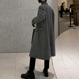 Men's Casual Gray Thick Mid Length Coat