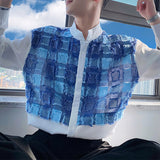 Men's Business Casual Stitching Plush Shirt