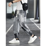 Men's Retro Casual Colorblock Pants