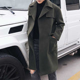 Men's Casual Mid-Length Large Pocket Coat