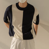 Men's Vintage Knitted Short Sleeve Bottoming Shirt