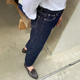 Men's Japanese Vintage Casual Straight Jeans