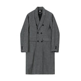 Men's Casual Gray Thick Mid Length Coat