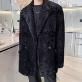 Winter Lapel Double-breasted Mid-length Coat