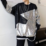 Long-sleeved Sequin Sweatshirt