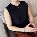 Men's Summer Slim Casual British Fake Two-Piece Sleeveless Vest