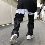 Men American Street Hip Hop Loose Wide Leg Jeans