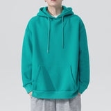 Men's Sports Leisure Loose Solid Color Hooded Sweater