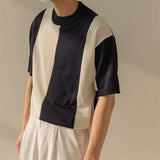 Men's Vintage Knitted Short Sleeve Bottoming Shirt