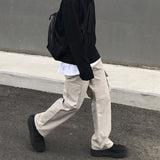 Straight Wide Leg Casual Cargo Pants