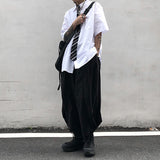 Male Japanese Diablo Casual Loose Drawstring Bloomers