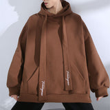 Men's Autumn Solid Color Thick Hooded Sweatshirt