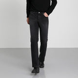 Men's Casual Straight Leg Black Jeans