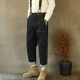 Men's Straight Workwear Jumpsuit Retro Casual British Overalls