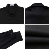 Men's Casual Color Contrast Panel Long Sleeve Shirt