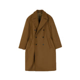 Men's Casual Camel Medium Long Coat