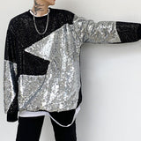 Long-sleeved Sequin Sweatshirt