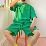 Men's Two Piece T-Shirt and Short Sleeve Shorts